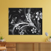 Toile Jardin argenté (Insitu(Salon))