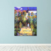 Toile Jardin Claude Monet Fleurs de tournesol été (Insitu (Plancher de Bois))
