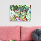 Toile Jardin coloré Succulent (Insitu(Salon))