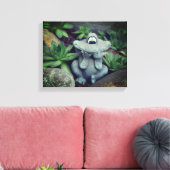 Toile Jardin Cute Grenouille Jardin Succulent (Insitu(Salon))