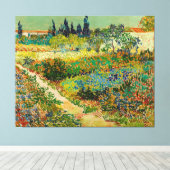 Toile Jardin d'Arles par Vincent Van Gogh (1888) (Insitu (Plancher de Bois))