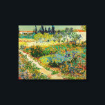 Toile Jardin d'Arles | Vincent van Gogh<br><div class="desc">Garden at Arles (1888) de l'artiste post-impressionniste néerlandais Vincent van Gogh. L'oeuvre originale est une huile sur toile représentant un paysage luxuriant de fleurs colorées. Utilisez les outils de conception pour ajouter du texte personnalisé ou personnaliser l'image.</div>