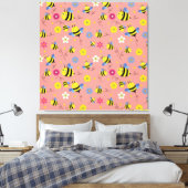Toile Jardin de fleurs d'abeilles douces (Insitu(Chambre))