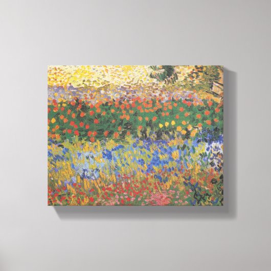 Toile Jardin de fleurs - Vincent van Gogh (Recto)