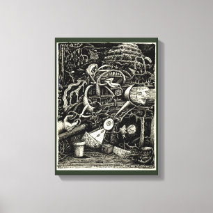 Toile Jardin de la folie