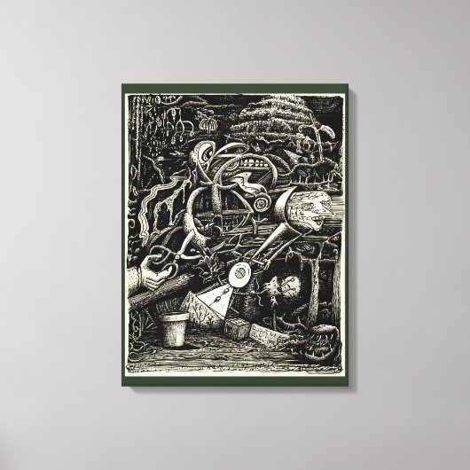 Toile Jardin de la folie (Recto)