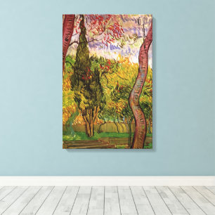 Toile Jardin de l'hôpital Saint-Paul par Vincent van Gog