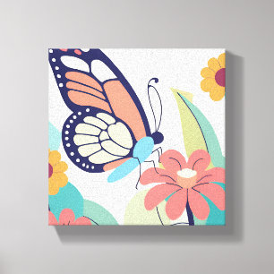 Toile Jardin de papillons