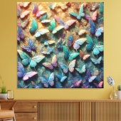 Toile Jardin de papillons iridescent (Insitu(Salon))