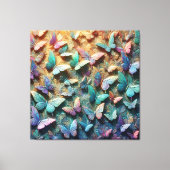 Toile Jardin de papillons iridescent (Recto)