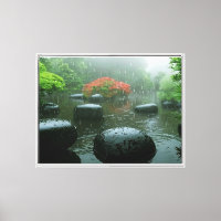 Jardin de pluie Zen avec Érable Vibrant |