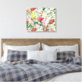 Toile Jardin de printemps Vintage Rose (Insitu(Chambre))