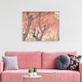 Toile Jardin de prune fleuri d'arbre japonais (Insitu(Salon))