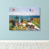Toile Jardin de Sainte-Adresse | CLAUDE MONET | (Insitu (Plancher de Bois))