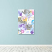 Toile Jardin des bijoux | Pétales pastel violet (Insitu (Plancher de Bois))