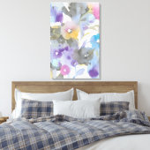 Toile Jardin des bijoux | Pétales pastel violet (Insitu(Chambre))