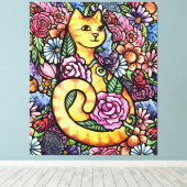 Toile Jardin des chats Tabby Orange (Insitu (Plancher de Bois))