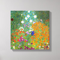 Jardin des fleurs par Gustav Klimt Imprimer