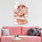 Toile Jardin des Tuileries au Louvre | Paris, France (Insitu(Salon))