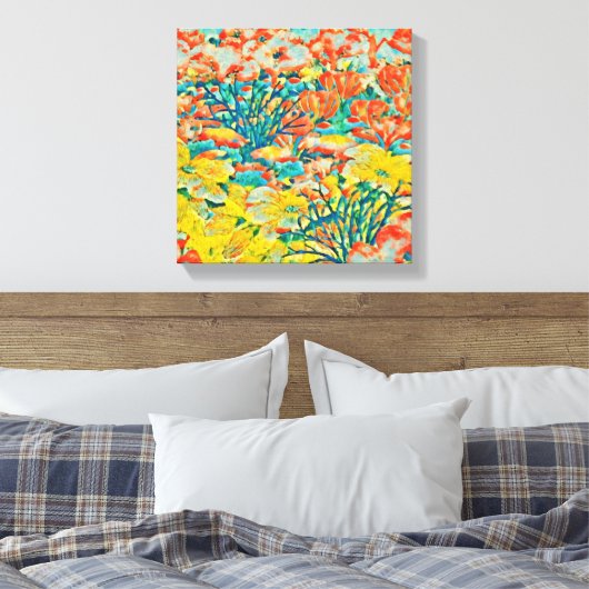 Toile Jardin d'été Art Exotique Abstrait (Insitu(Chambre))