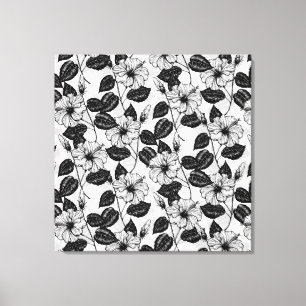 Toile Jardin d'hibiscus