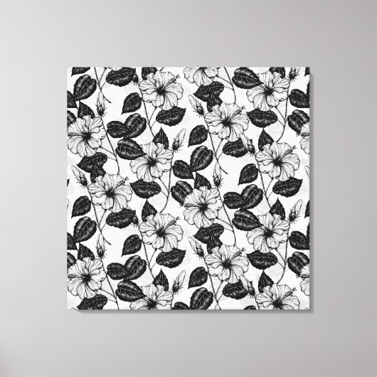 Toile Jardin d'hibiscus (Recto)