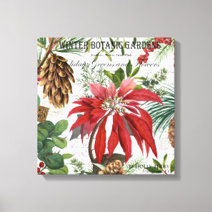 Toile Jardin d'hiver vintage moderne floral