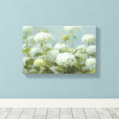 Toile Jardin d'Hydrangea blanc (Insitu (Plancher de Bois))
