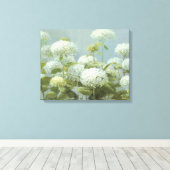 Toile Jardin d'Hydrangea blanc (Insitu (Plancher de Bois))