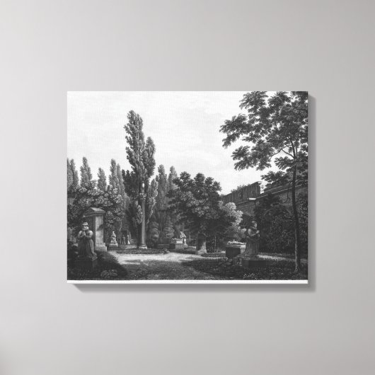 Toile Jardin du cloître, Musée des Monuments (Recto)