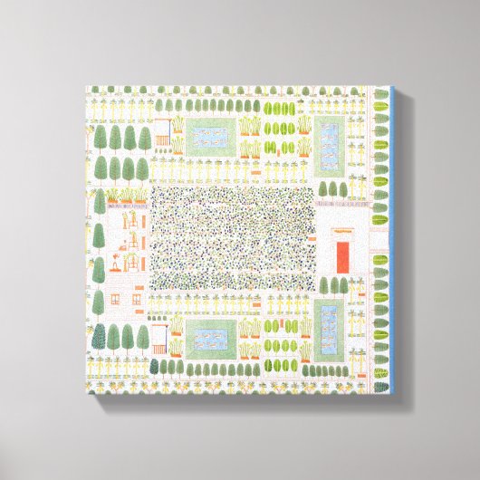 Toile Jardin d'un Dignitaire égyptien de haut rang, de (Recto)