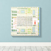 Toile Jardin d'un Dignitaire égyptien de haut rang, de (Insitu (Plancher de Bois))