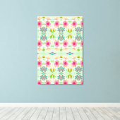 Toile Jardin Éclectique Enchantant : Beauté Florale Dive (Insitu (Plancher de Bois))