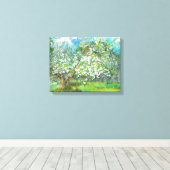 Toile Jardin fleuri (Insitu (Plancher de Bois))