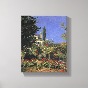 Toile Jardin Fleuri À Sainte Adresse - Claude Monet