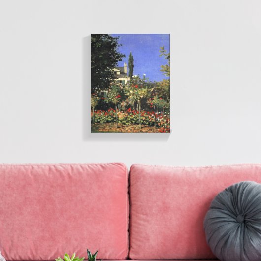 Toile Jardin Fleuri À Sainte Adresse - Claude Monet (Insitu(Salon))