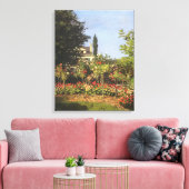 Toile Jardin fleuri à Sainte Adresse par Claude Monet (Insitu(Salon))