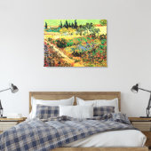 Toile Jardin fleuri avec chemin par Vincent van Gogh (Insitu(Chambre))