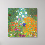 Toile Jardin fleuri | Gustav Klimt<br><div class="desc">Jardin aux fleurs (1905-1907) de l'artiste autrichien Gustav Klimt. La peinture d'art original est l'huile sur toile avec un paysage abstrait lumineux de fleurs colorées. Utilisez les outils de conception pour ajouter du texte personnalisé ou personnaliser l'image.</div>