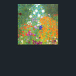 Toile Jardin fleuri | Gustav Klimt<br><div class="desc">Jardin aux Fleurs (1905-1907) de l’artiste autrichien Gustav Klimt est un chef-d’oeuvre vibrant de l’art du début du XXe siècle. Cette scène luxuriante et impressionniste déborde de fleurs colorées dans une tapisserie de la nature fascinante, reflétant le style décoratif de Klimt et l’amour pour les motifs floraux. Les textures riches...</div>