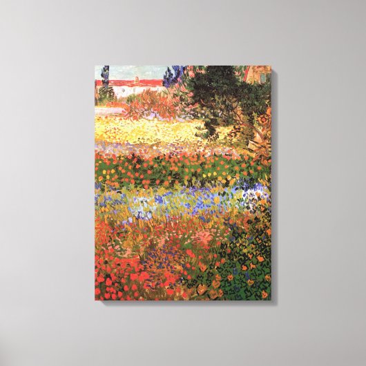 Toile Jardin fleuri par Vincent van Gogh (Recto)