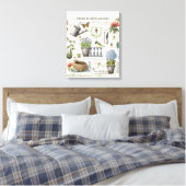 Toile Jardin fleuri Vintage (Insitu(Chambre))