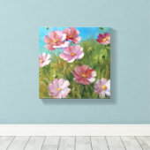 Toile Jardin Floral Rose (Insitu (Plancher de Bois))