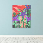 Toile Jardin floral Twilight (Insitu (Plancher de Bois))