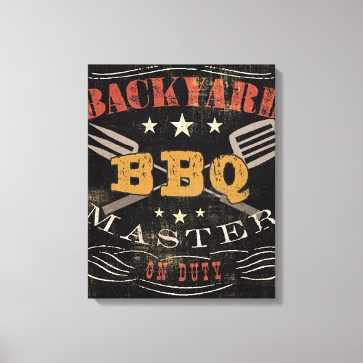 Toile Jardin maître barbecue (Recto)