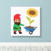 Toile Jardin mignon devient amusant (Insitu (Plancher de Bois))