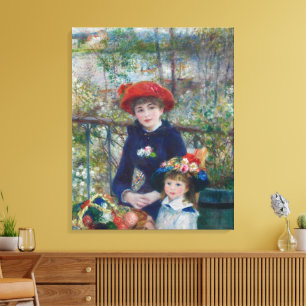 Toile Jardin Paysager des Sœurs Renoir dans un Style Cot
