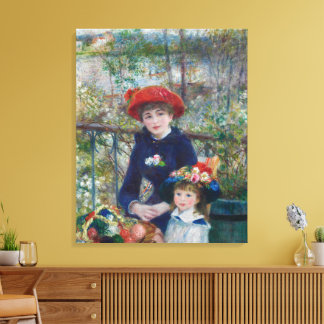 Toile Jardin Paysager des Sœurs Renoir dans un Style Cot