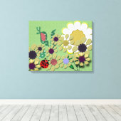 Toile Jardin Polka Dot (Insitu (Plancher de Bois))