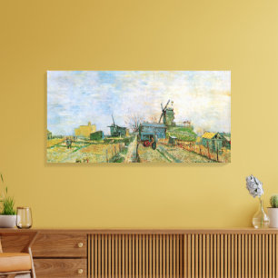 Toile Jardin potager de Montmartre par Vincent van Gogh